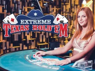 Vignette de Extreme Texas Hold'em, table de casino en direct du lobby Lolly Bet