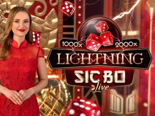 Vignette de Lightning Sic Bo, table de casino en direct du lobby Lolly Bet