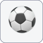 Tuile Sports du lobby Lolly Bet : un ballon de football
